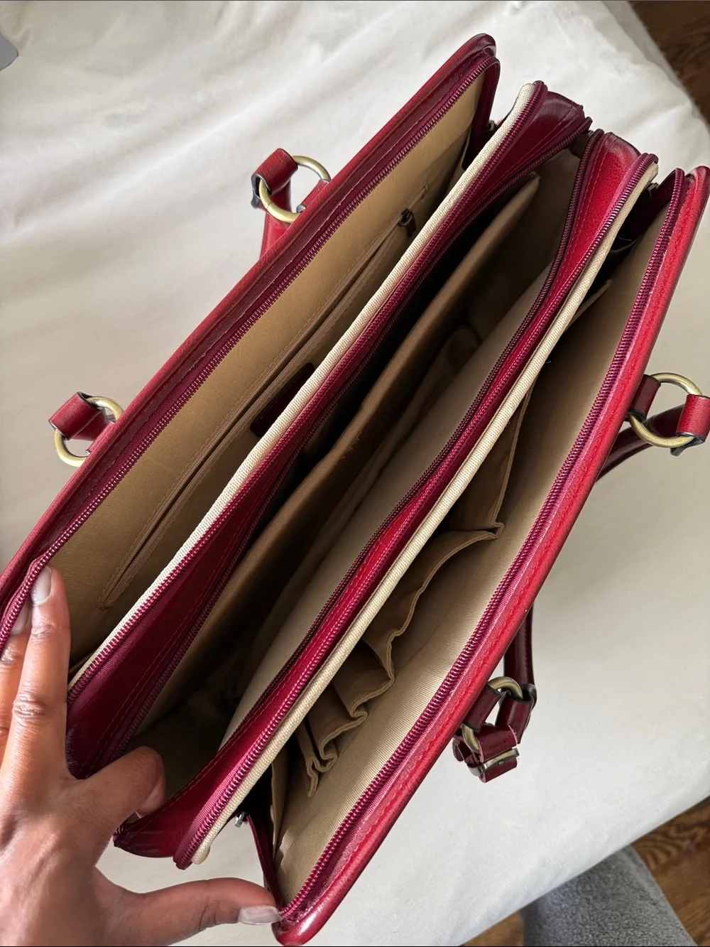 Kattee Women’s Genuine Leather Laptop Bag